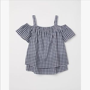 H&M gingham nursing top. NEW!